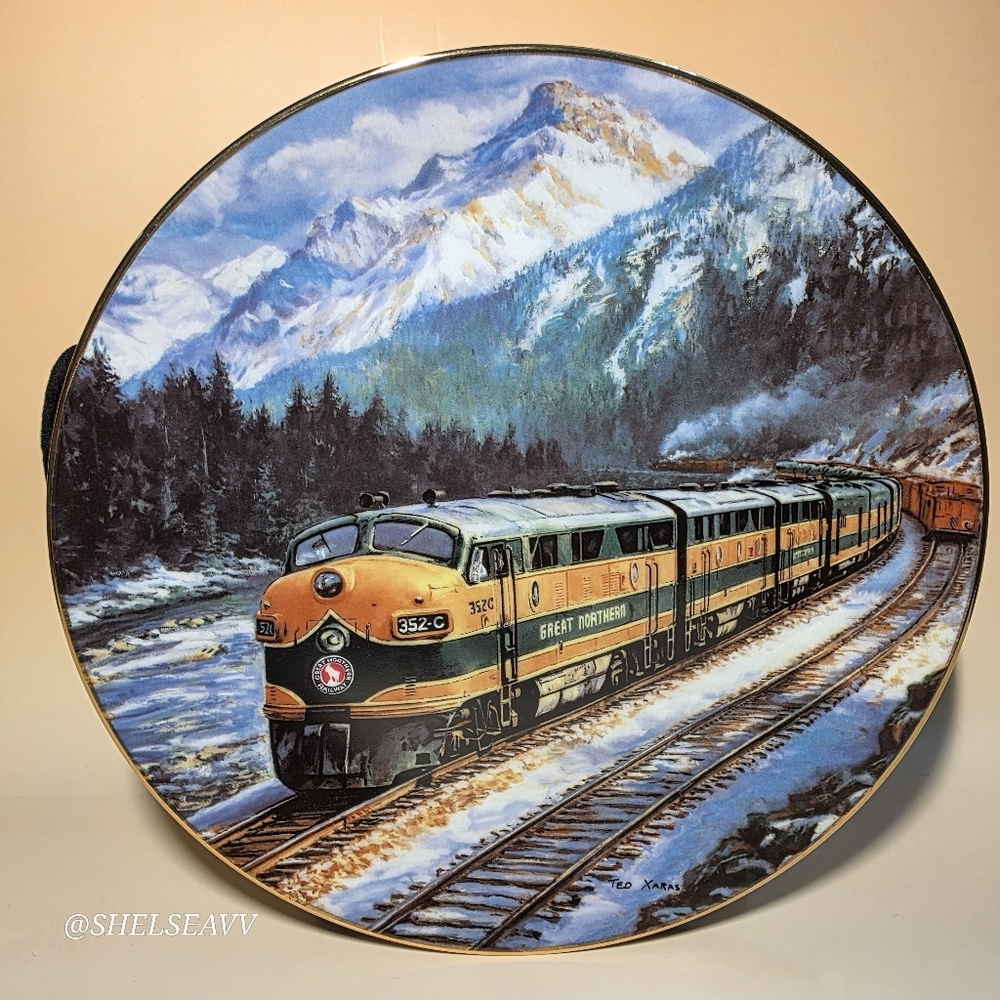 The Empire Builder by Ted Xaras 1991 Collector Plate Hamilton Collection